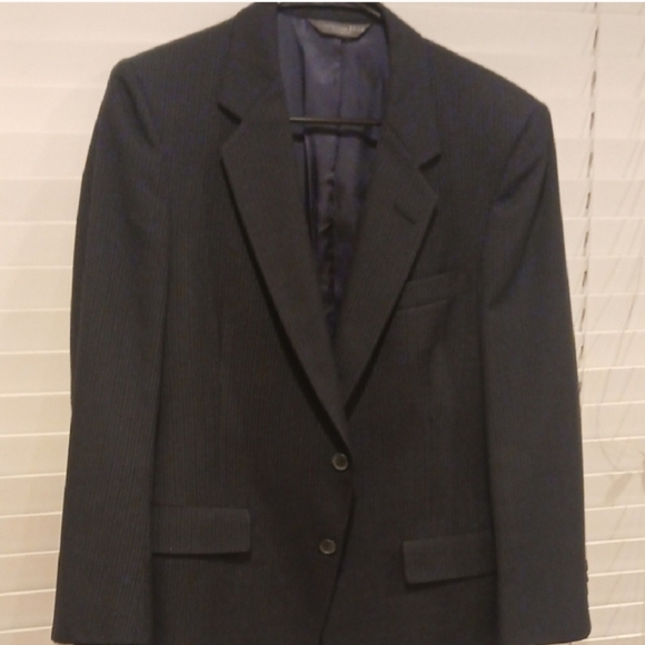 Dior Other - Christian Dior Midnigth Blue Pinstripe Full Suit Size 40R Pants 32 Used